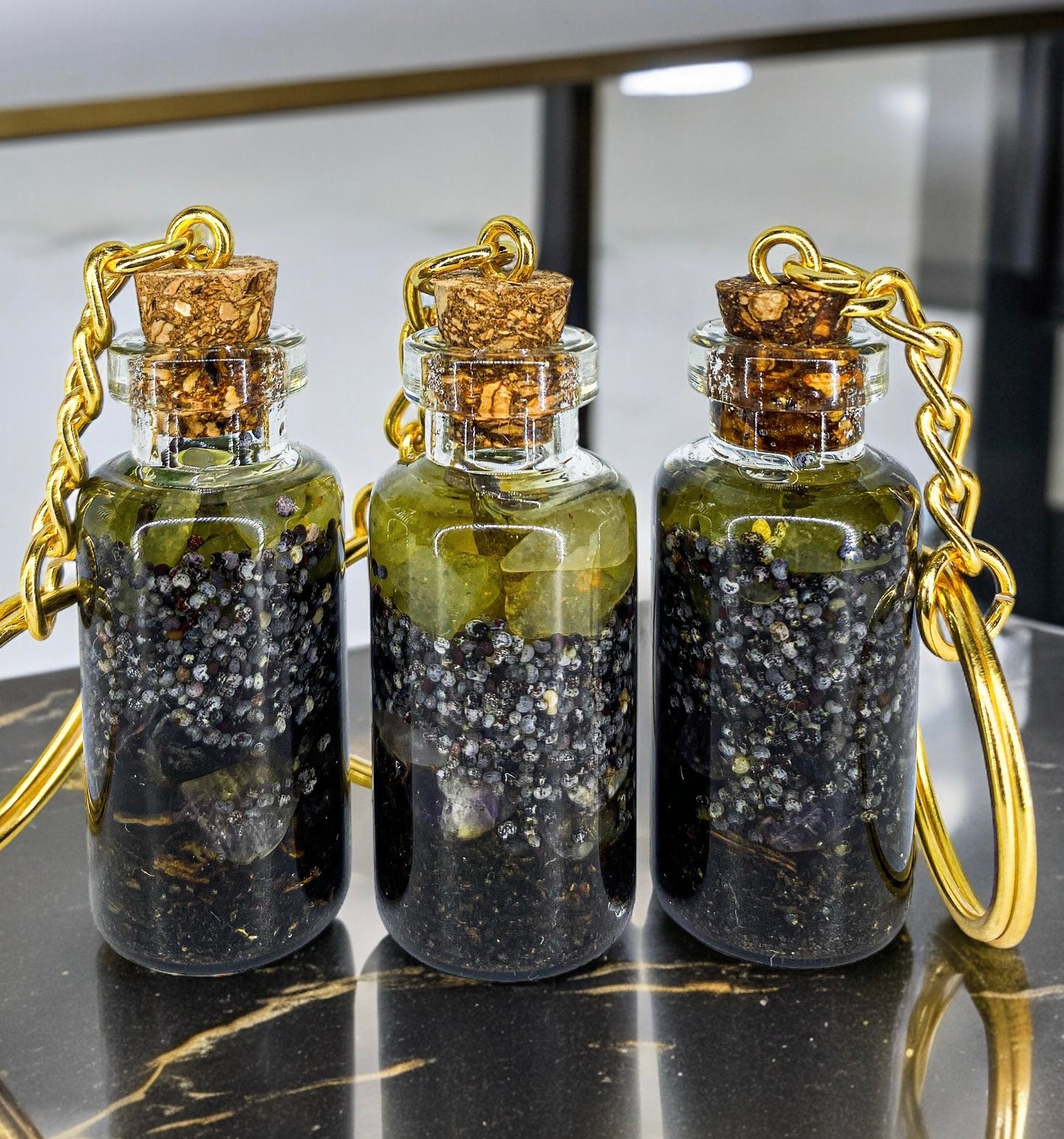 Fertility Keychain | Handmade Crystal & Herb Charm – Nibiru Beauty