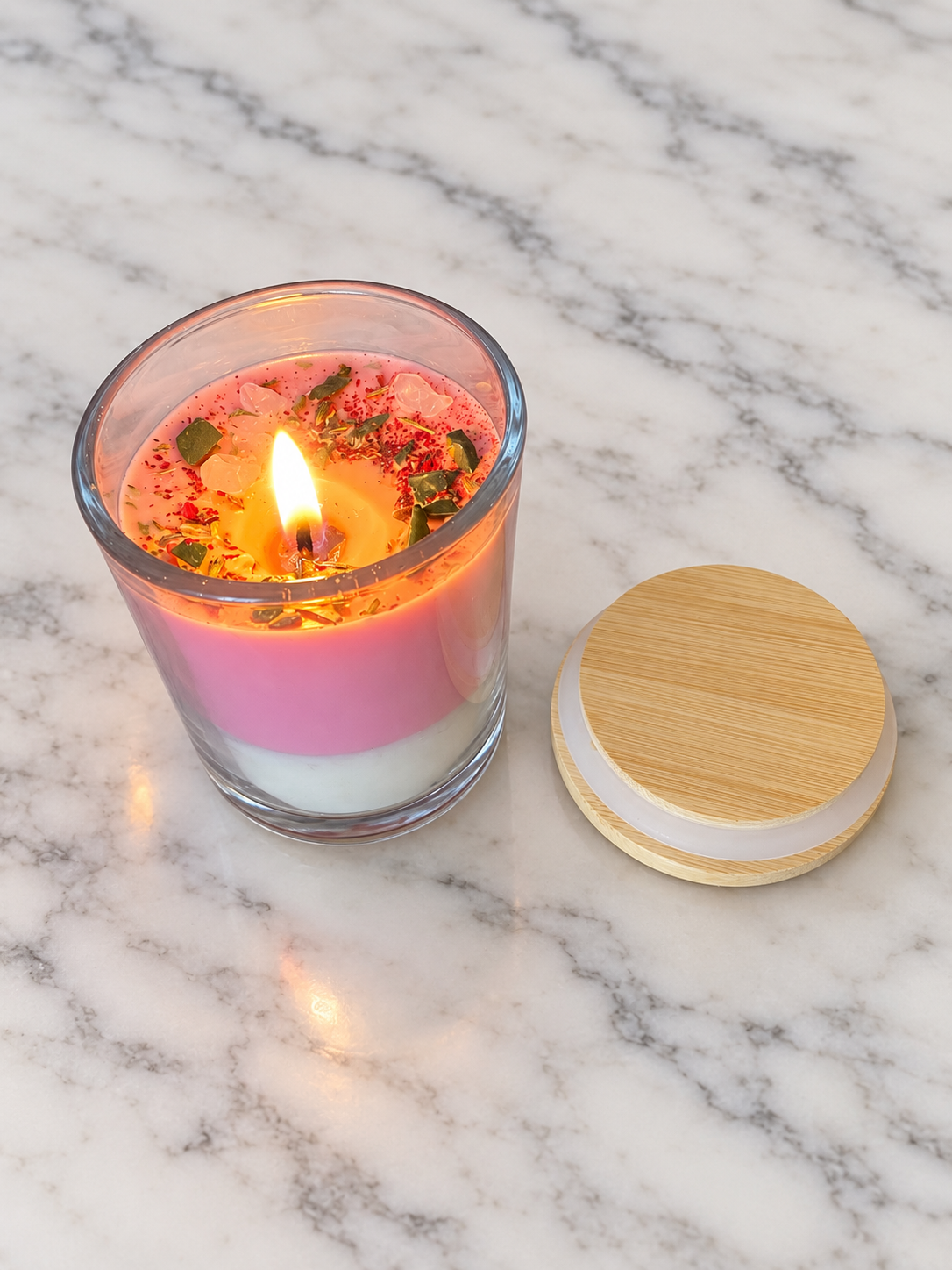 Self Love & Self Growth Soy Wax Jar Candle | Rose & Lavender