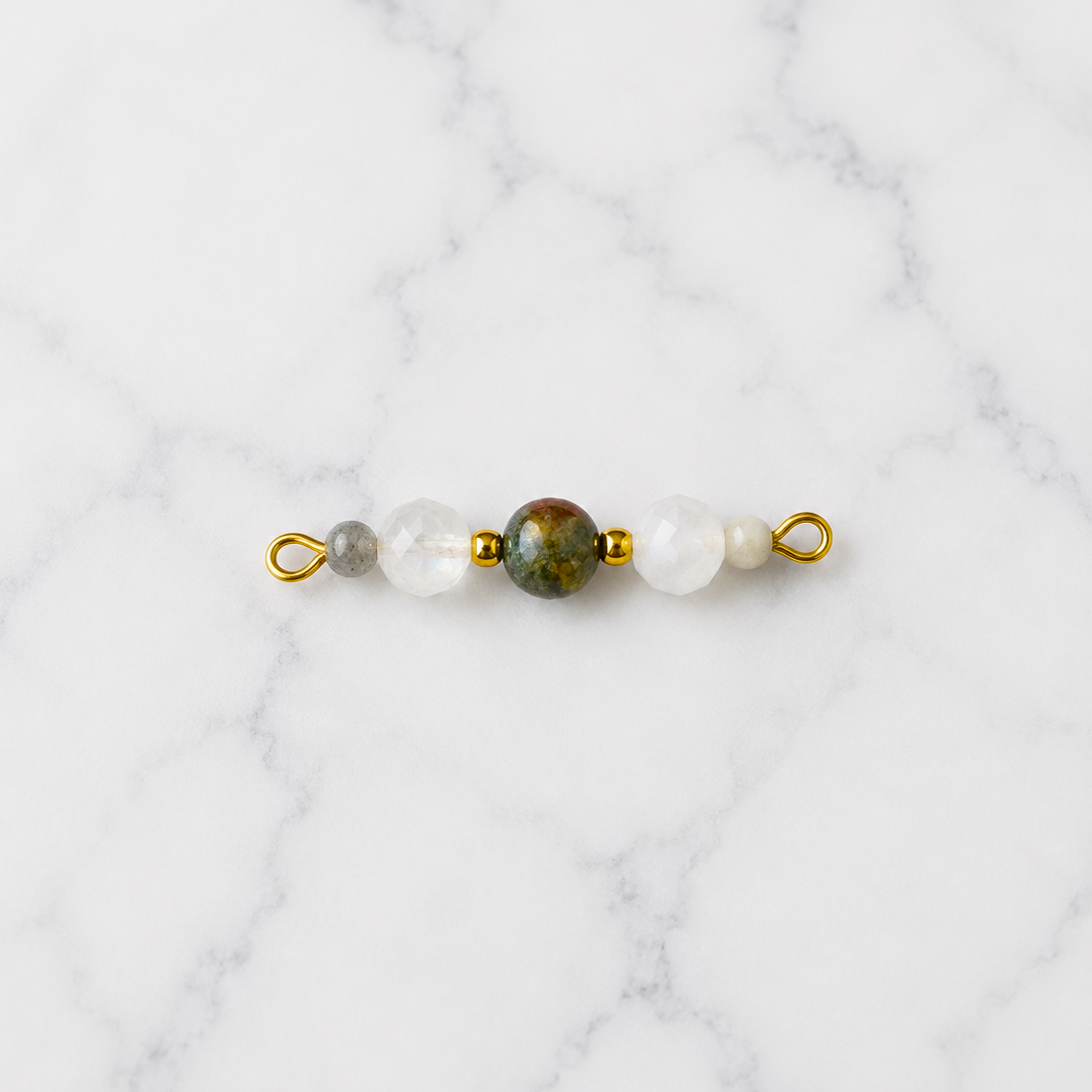 Complete Intention Bracelet Set | Gold Chain & 6 Interchangeable Crystal Bars