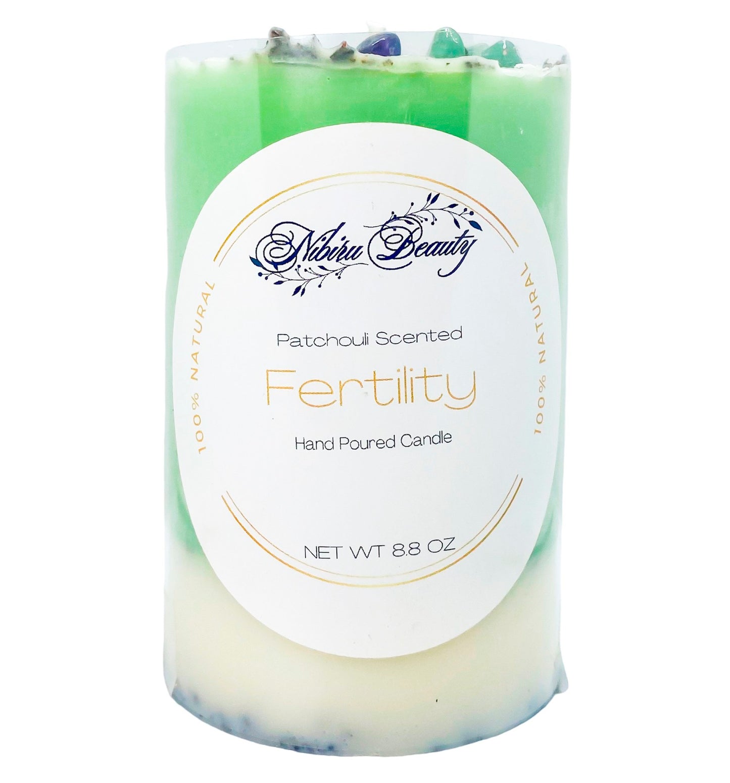 Fertility Candle | Handmade Crystal & Herb Intention Candle – Nibiru Beauty