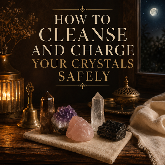 How to Cleanse and Charge Your Crystals Safely