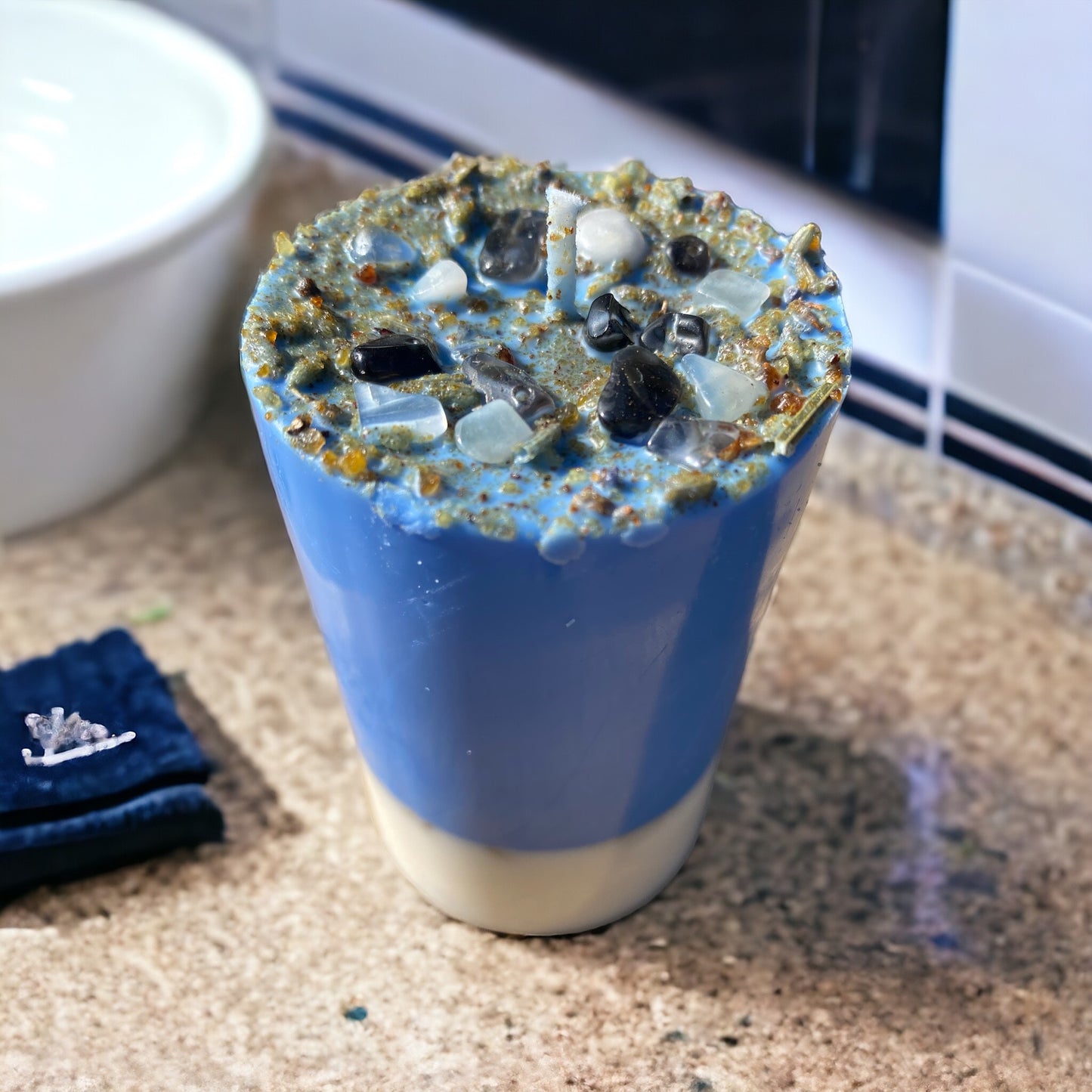 Dreams Candle | Handmade Lavender & Myrrh Crystal Candle – Nibiru Beauty