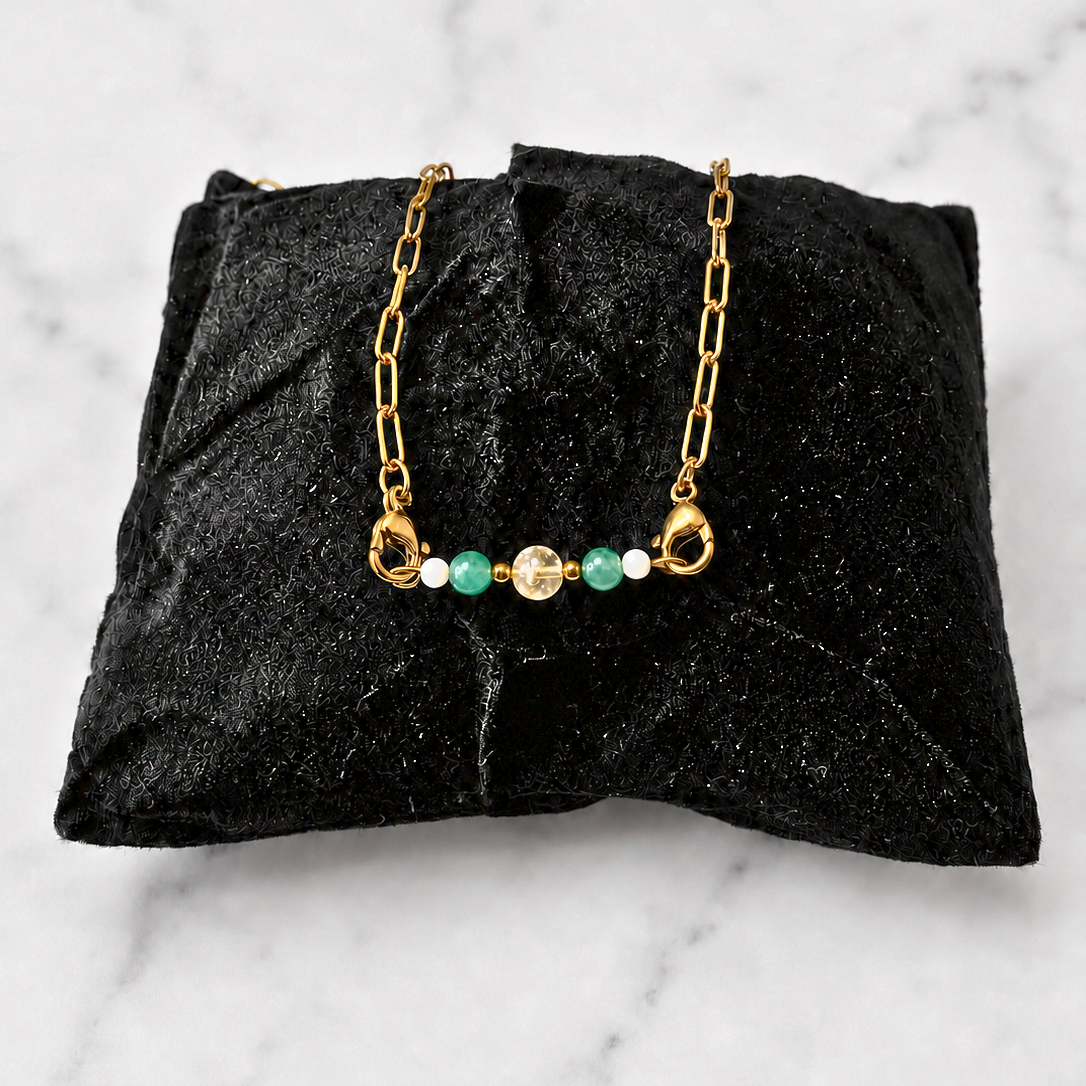 Money Ritual Bracelet | Handmade Citrine & Green Aventurine Crystal Bracelet