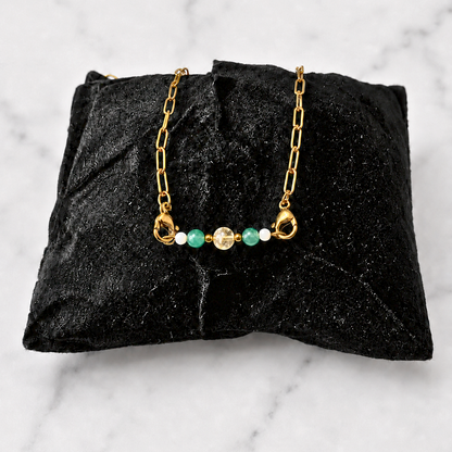 Money Ritual Bracelet | Handmade Citrine & Green Aventurine Crystal Bracelet