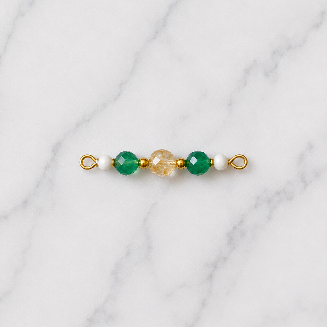 Complete Intention Bracelet Set | Gold Chain & 6 Interchangeable Crystal Bars
