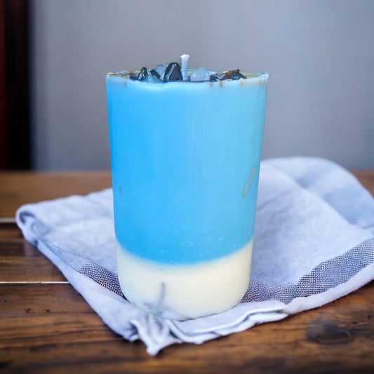 Peace & Prosperity Candle | Handmade Crystal & Herb Intention Candle – Nibiru Beauty