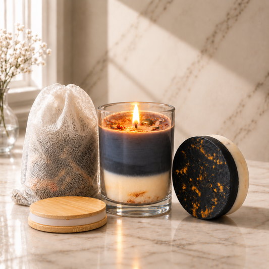 Protection Full Ritual | Protect Me Soap, Candle & Bath Bag Set