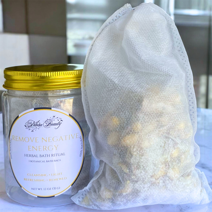 Remove Negative Energy Herbal Bath Bag | Botanical Intention Soak