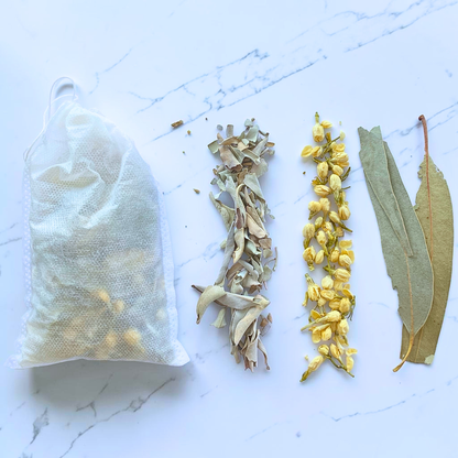 Remove Negative Energy Herbal Bath Bag | Botanical Intention Soak