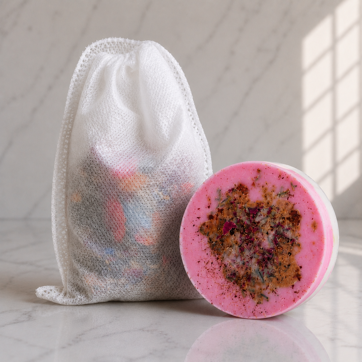 Renewal Mini Ritual | Self Love & Self Growth Soap & Bath Bag Set