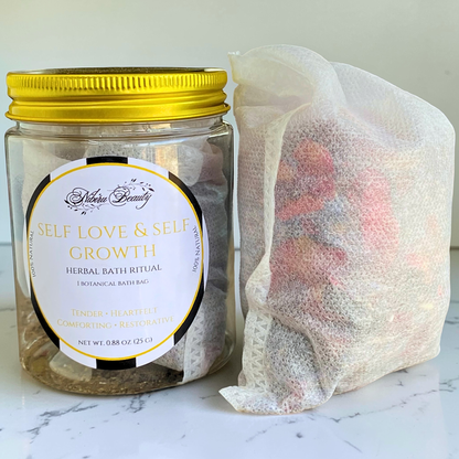 Self Love & Self Growth Herbal Bath Bag | Botanical Intention Soak