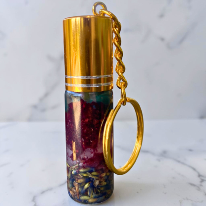 Self Love / Self Growth Keychain | Handmade Crystal & Herb Charm