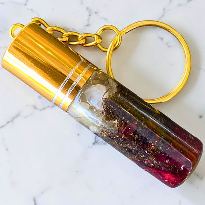 Love & Lust Keychain | Handmade Crystal & Herb Charm