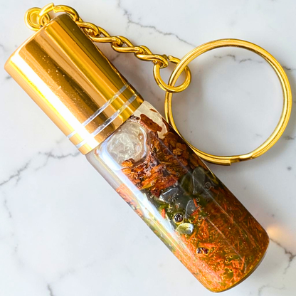 Protect Me Keychain | Handmade Crystal & Herb Charm